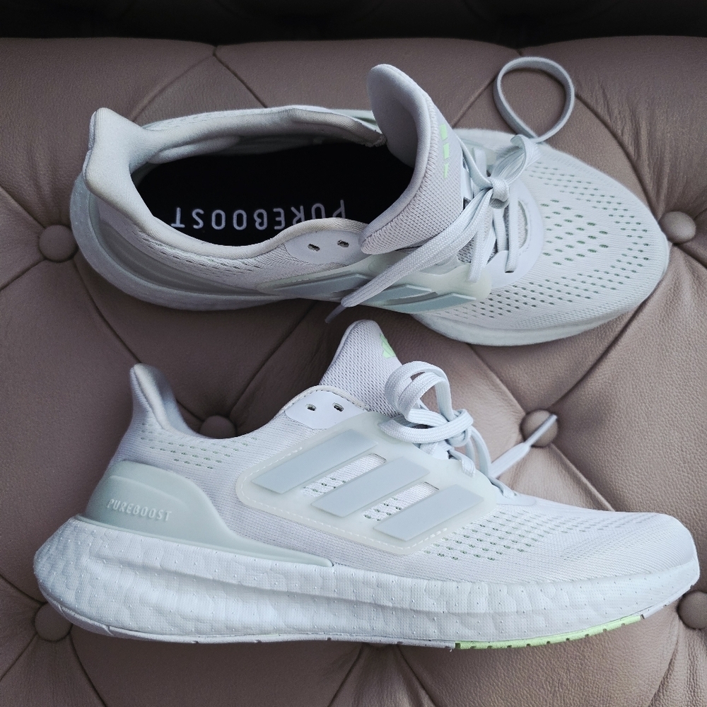 ADIDAS PUREBOOST Athletic Sneakers Sport Active Run Mint Neon Green 8.5